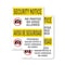 Signmission No Photos Or Video Bilingual OSHA Security Notice Sign, Plastic, 7in W x 10in L, 2PK OS-2PACK-SN-P-710-L-11618 - alternate 1